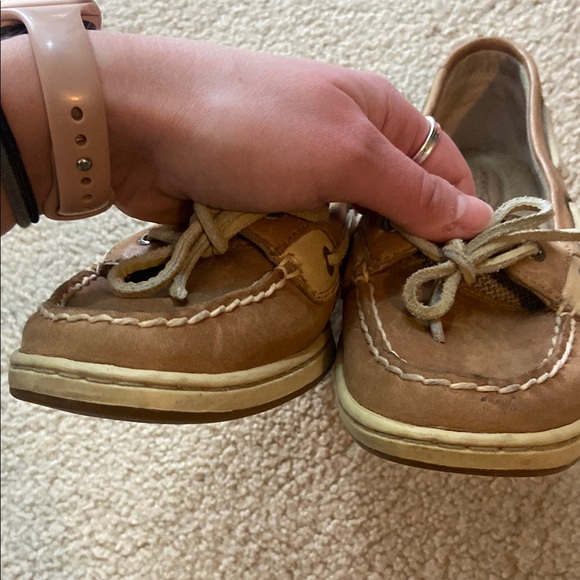 Sperry Top Slider Women's Tan Boat Shoes - Picture 3 of 8